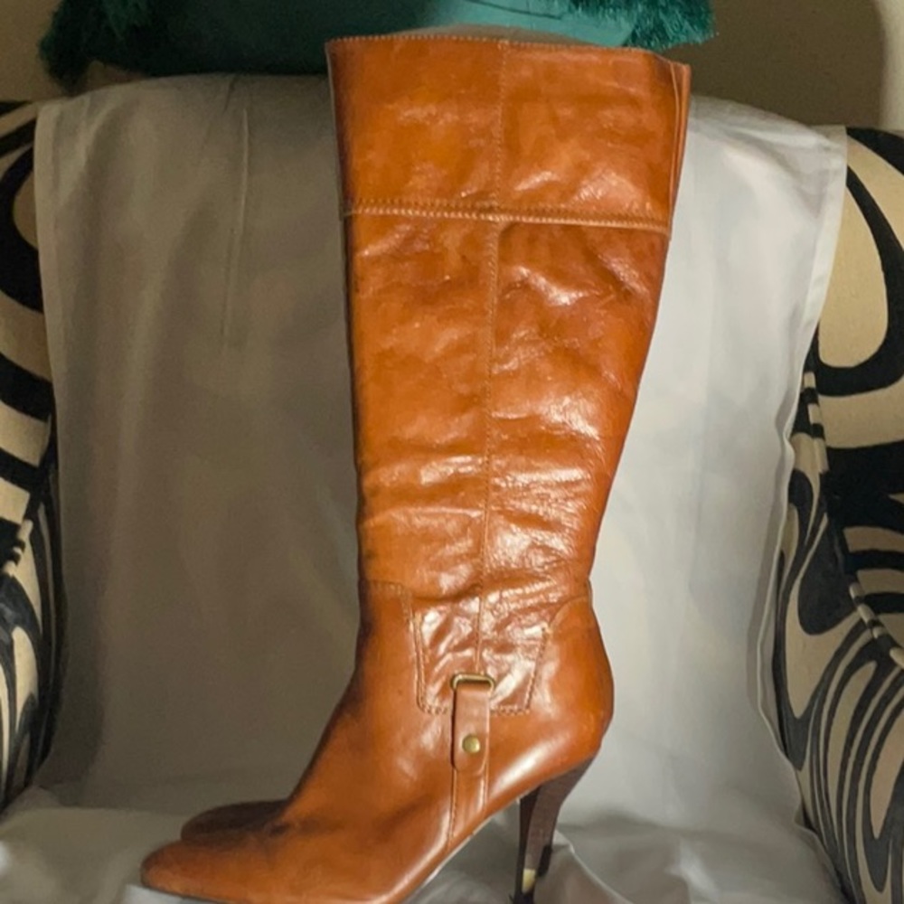 Nine West Camel Heeled Boot